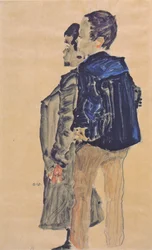 Back View of Two Boys